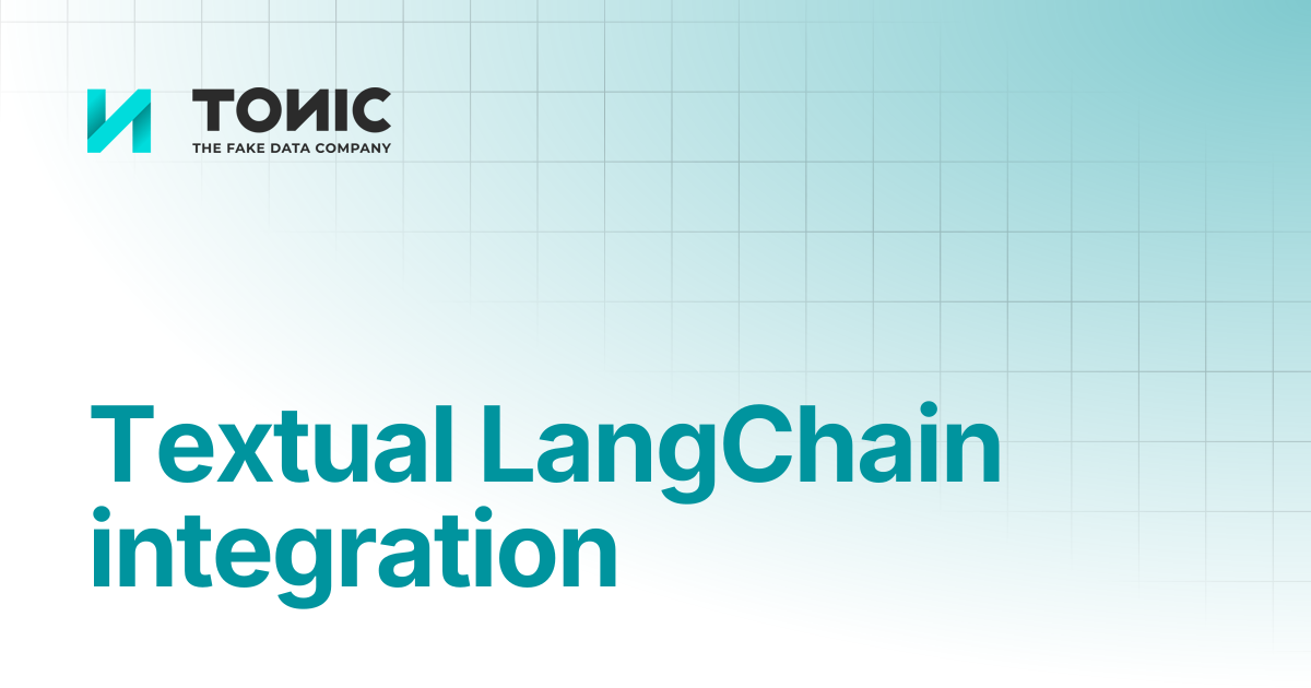 Textual LangChain integration | Tonic Textual | Tonic.ai documentation